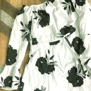 Flower Bell Sleeve Dress